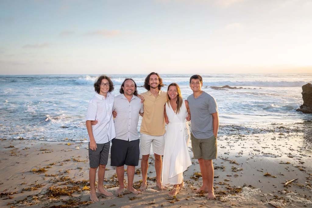 Heidi and Shane Goodman, owners of Columbia Ballroom, with their family